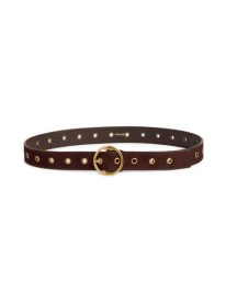 Grommet Leather Belt