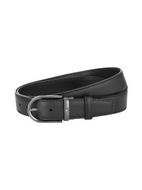 Horseshoe Buckle Calfskin Leather Belt