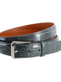 Classic 30MM Genuine Glazed Alligator Belt