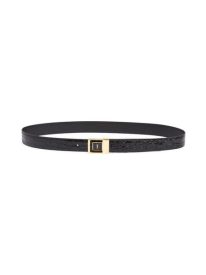 Monogram Croc Embossed Calfskin Leather Belt