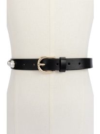 faux pearl leather belt