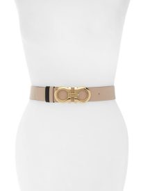 Double Gancio Reversible Leather Belt