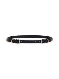 Voyou Double Buckle Leather Belt