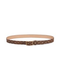 T Monogram Genuine Calf Hair Belt