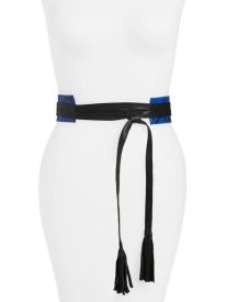 Tassel Leather Wrap Belt