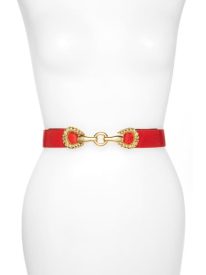 Rider Circle Clasp Leather Belt