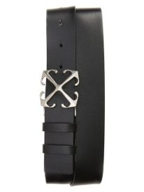 Arrow Buckle Leather Belt