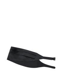 Cotton and silk satin cummerbund