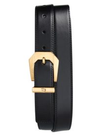 Western Buckle Leather Belt