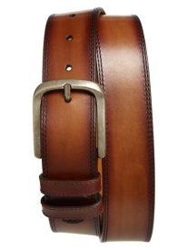 Wayne Burnished Leather Belt