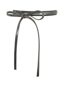 Skinny Leather Wrap Belt