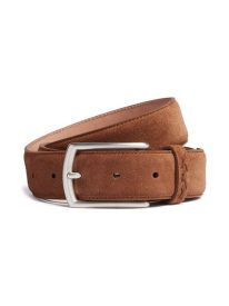 Triple Stitch Suede Belt