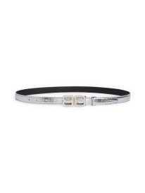 BB Hourglass Logo Buckle Leather Belt