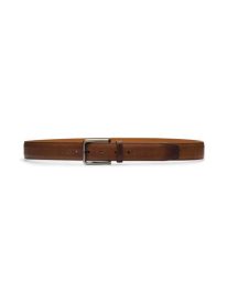Cervantez II Cognac Pebbled Leather Belt