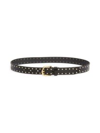 Zap Stud Leather Belt