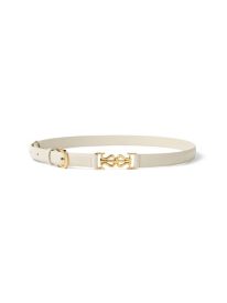 LS Clasp Leather Skinny Belt