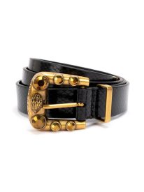 Western Snakeskin Embossed Leather Belt