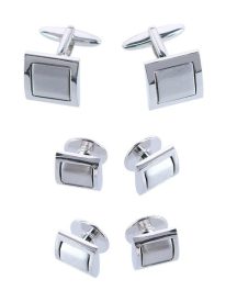 The Plaza Square Cuff Link & Stud Set