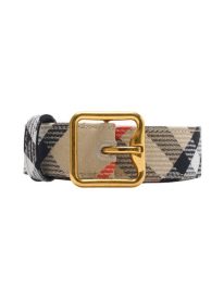 Check B Buckle Canvas Belt