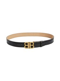 BB Buckle Leather Belt