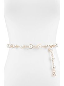 Imitation Pearl Chain Belt