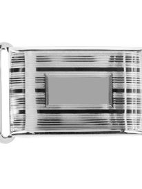 25mm Engine Turned Engraved Compression Belt Buckle with Small Loop