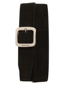 Square Buckle Suede Belt