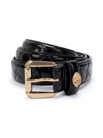 Kensington Quilted Patent Leather Belt