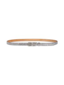 BB Hourglass Logo Buckle Embellished Belt