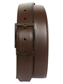 Classic Double Adjustable Reversible Leather Belt