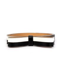 two-tone bow belt