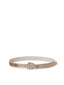 Reversed calfskin belt