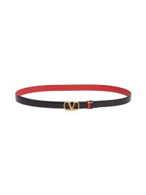 VLOGO Buckle Reversible Leather Belt