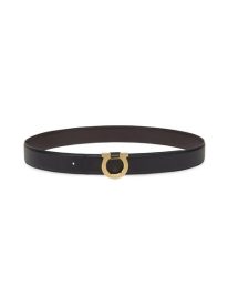 Double Gancio Leather Belt