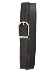 Horseshoe Buckle Reversible Sartorial Leather Belt