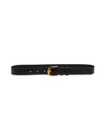 Twist Buckle Leather Belt