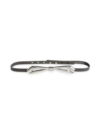 Blanche Bow Buckle Leather Belt