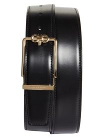 Gancini Leather Belt