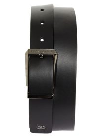 Double Adjustable Reversible Leather Belt