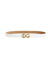 DG Baroque Buckle Leather Belt