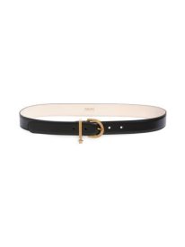 Medusa Charm Leather Belt